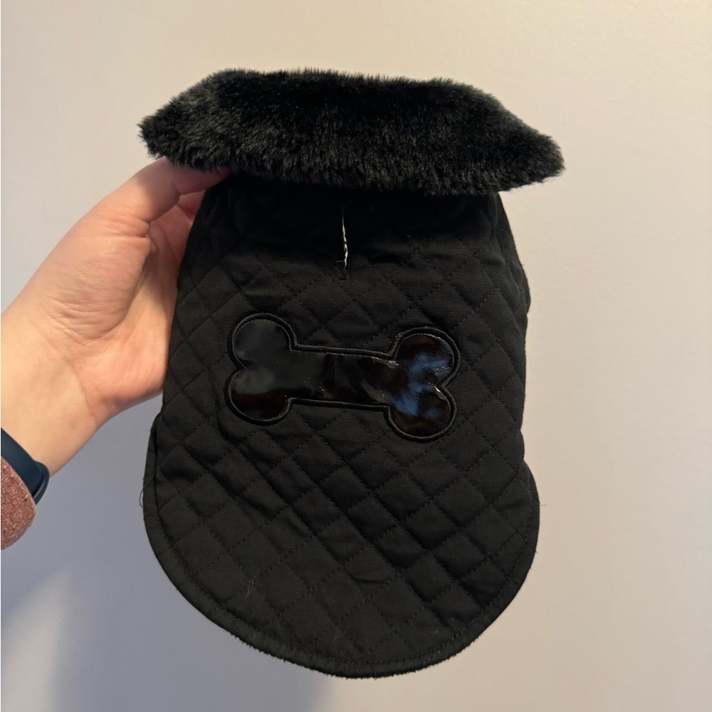 Fancy Quilted Pet Jacket (with leash opening)